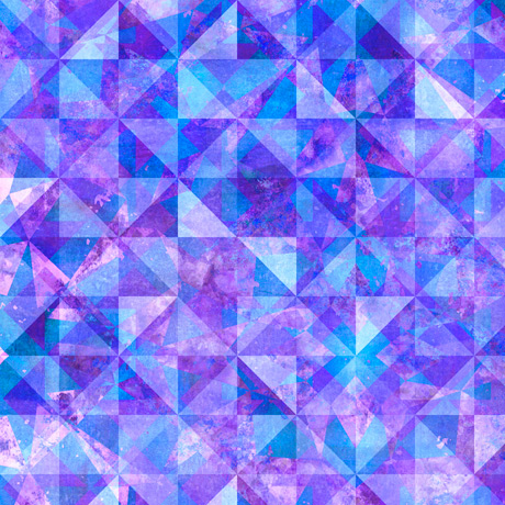 Reflections - EVOLUTION QUILTED ALLOVER - purple blue
